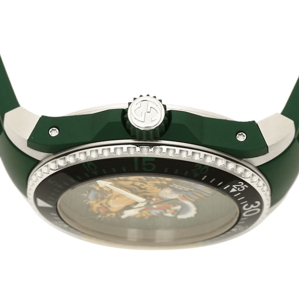 Gucci YA136316 Dive Tiger Green Dial Men's Watch — view 3