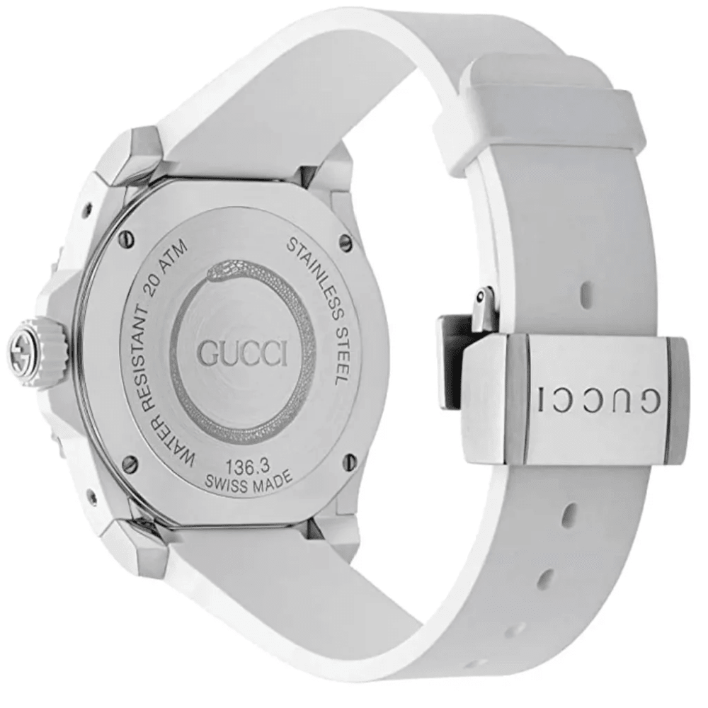 Gucci YA136330 Dive Snake Motif White Dial Men's Watch — view 2