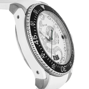 Gucci YA136330 Dive Snake Motif White Dial Men's Watch — view 6