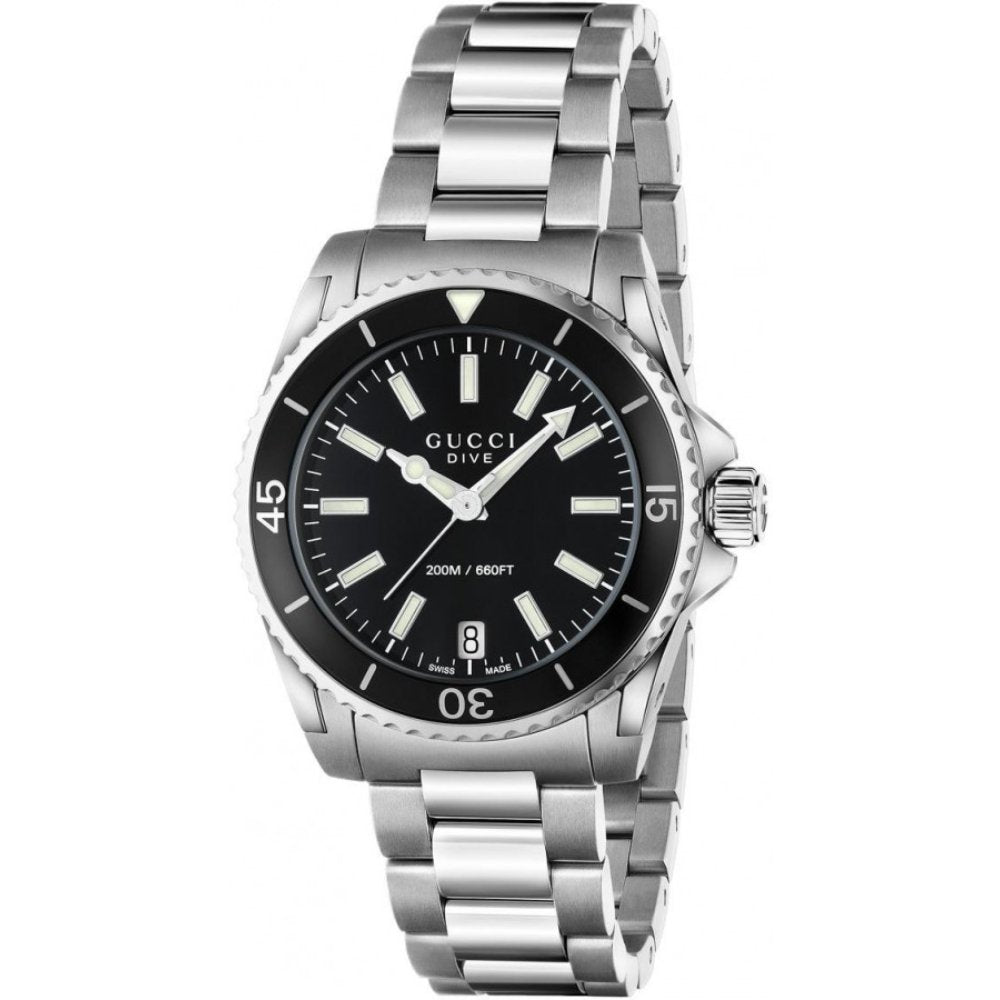 Gucci YA136403 Dive Black Dial Ladies Watch