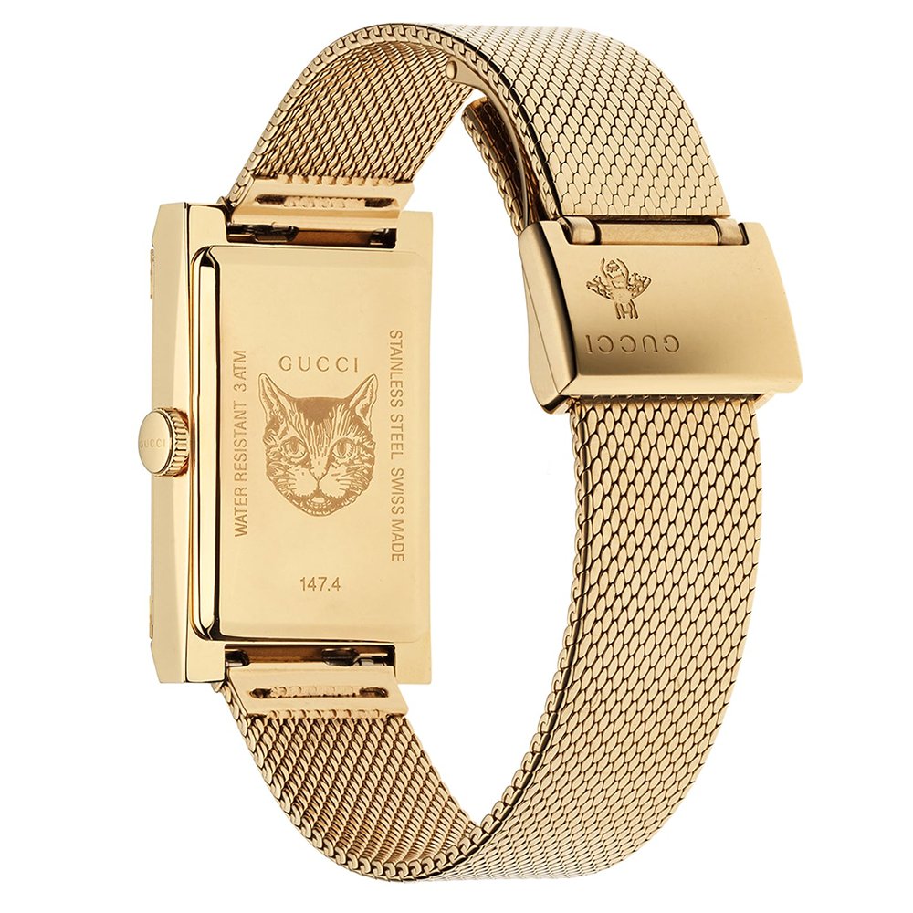 Gucci YA147410 G-Frame 34mm Yellow Gold Ladies Watch — view 2