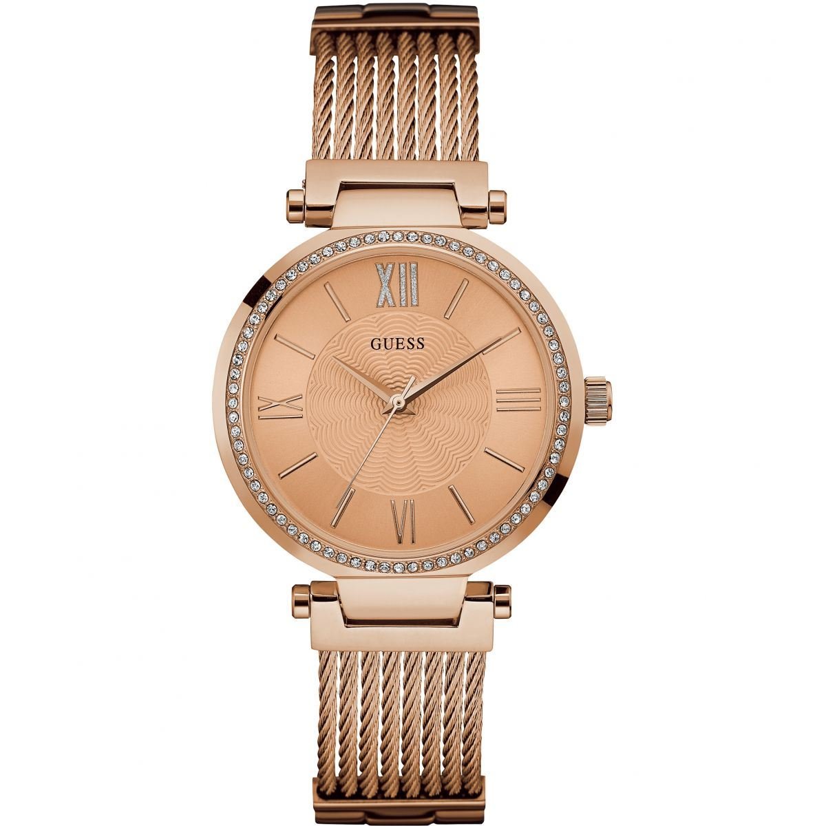 Guess W0638L4 Analog Rose Gold Dial Women's Watch