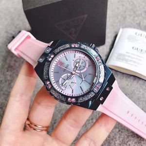 Guess W0775L5 Limelight Crystals Pink Ladies Watch — view 5