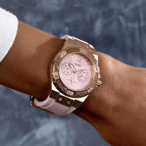 Guess W1053L3 Limelight Crystal Pink Dial Ladies Watch — view 3