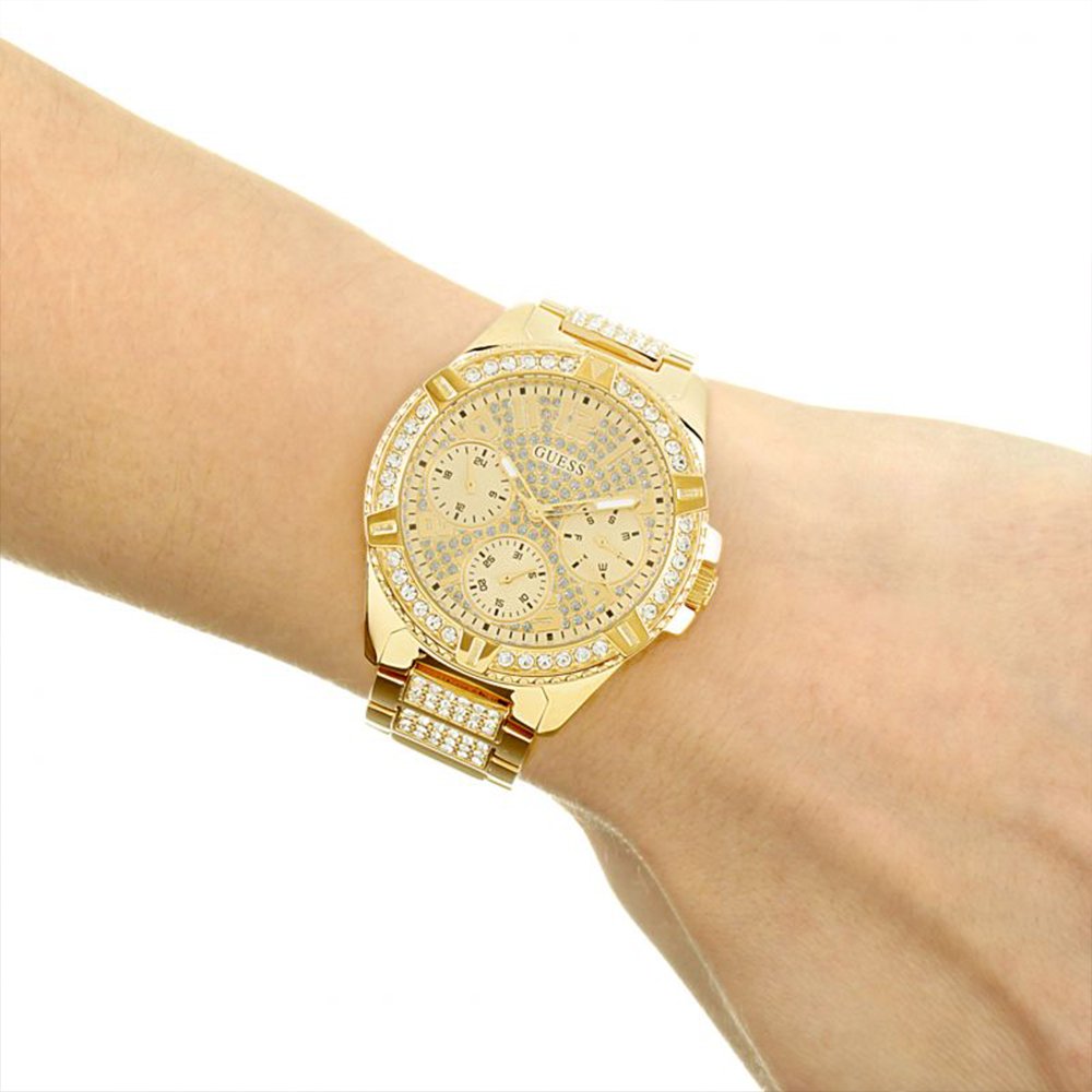 Guess W1156L2 Ladies Gold Watch With Crystals — view 4
