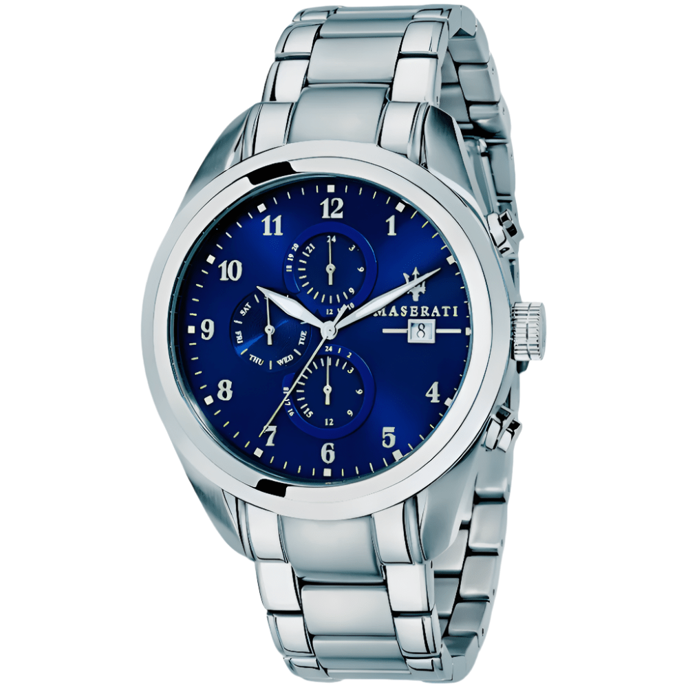 Maserati R8853112505 Traguardo Chronograph Blue Dial Men's Watch