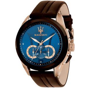 Maserati R8871612024 Traguardo Chronograph Blue Dial Men's Watch
