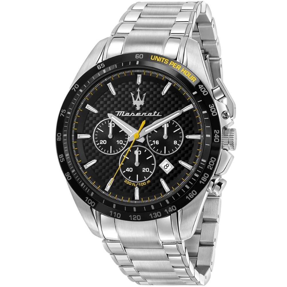 Maserati R8873612042 Traguardo Chronograph Black Dial Men's Watch