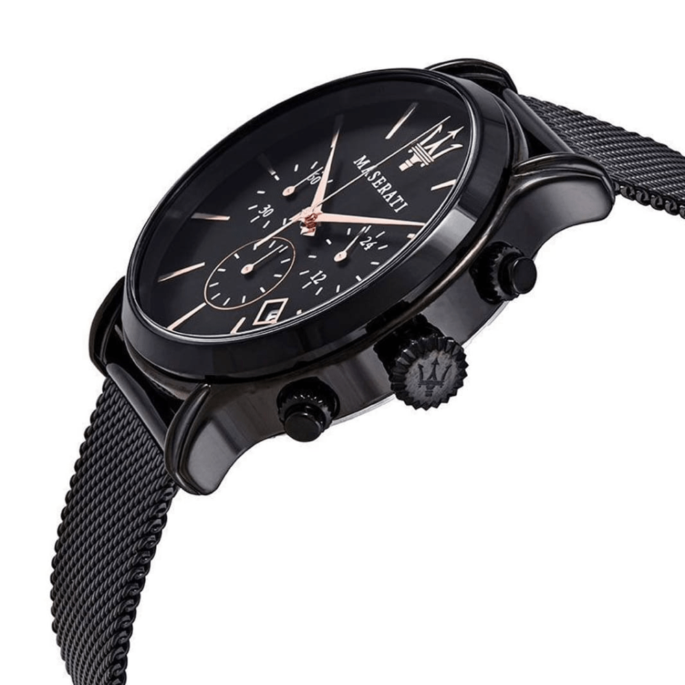 Maserati R8873618006 Epoca Chronograph Black Dial Men's Watch — view 3
