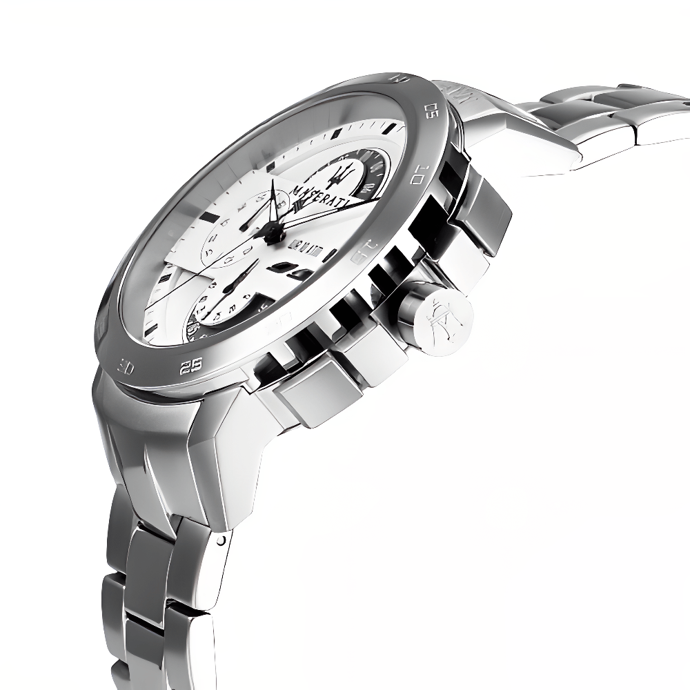 Maserati R8873619004 Ingegno Chronograph White Dial Men's Watch — view 3