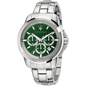 Maserati R8873621017 Successo Chronograph Green Dial Men's Watch