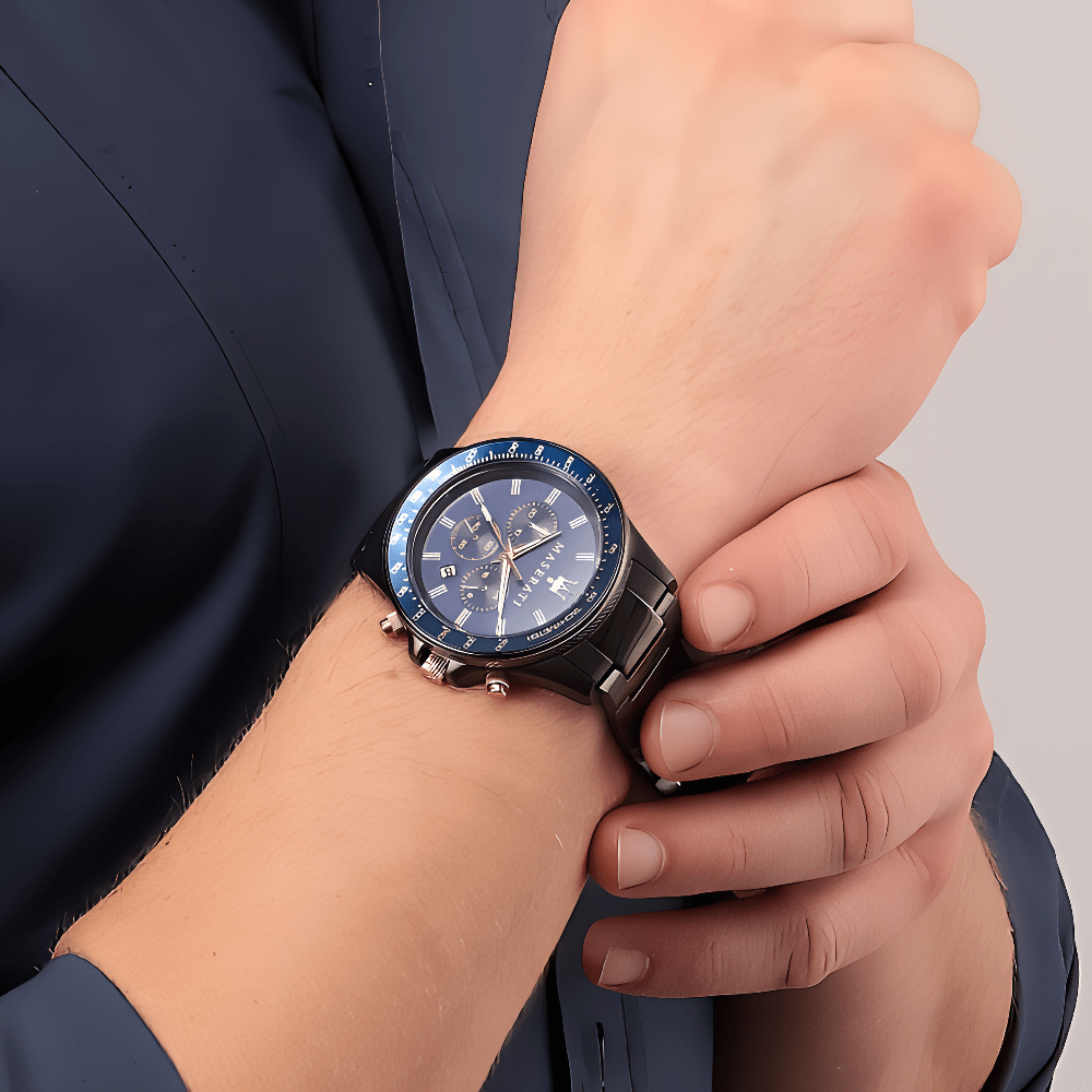 Maserati R8873640001 Sfida Chronograph Blue Dial Men's Watch — view 6