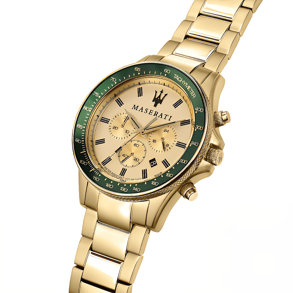 Maserati R8873640005 Sfida Chronograph Gold Dial Men's Watch — view 3