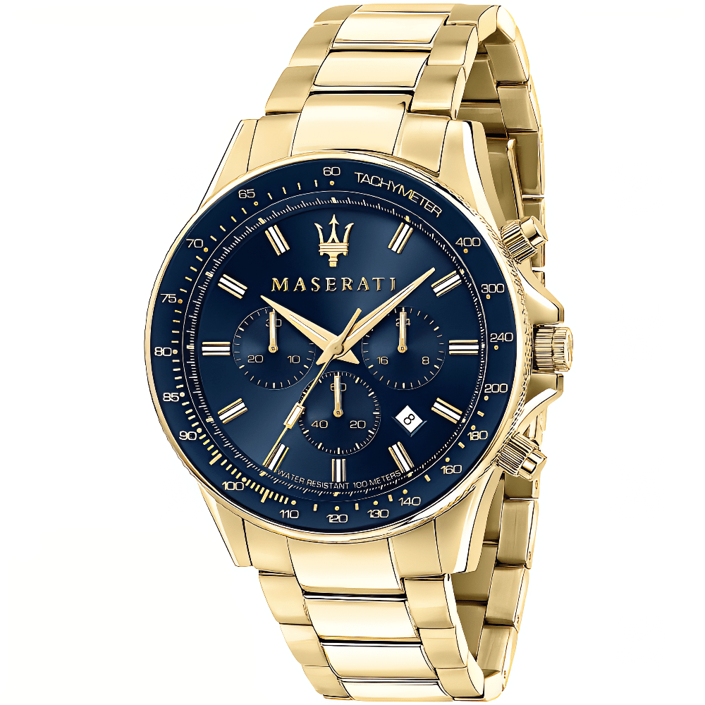 Maserati R8873640008 Sfida Chronograph Blue Dial Men's Watch