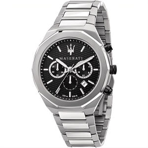 Maserati R8873642004 Stile Chronograph Black Dial  Men's Watch