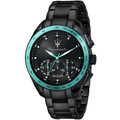 Maserati R8873644002 Traguardo Chronograph Black Dial Men's Watch