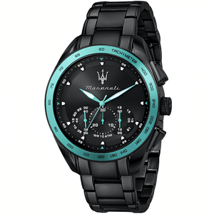 Maserati R8873644002 Traguardo Chronograph Black Dial Men's Watch