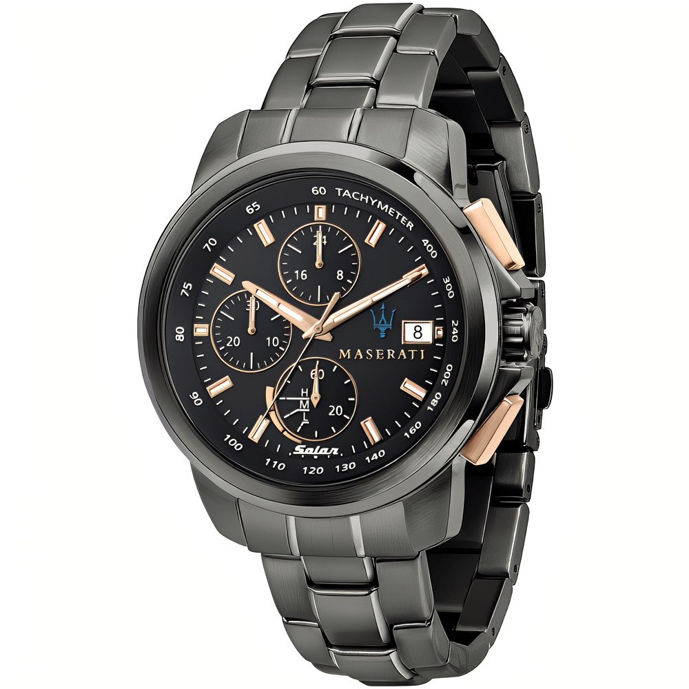 Maserati R8873645001 Successo Chronograph Black Dial Men's Watch