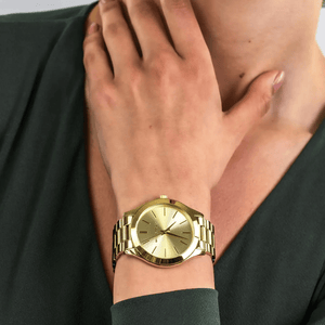 Michael Kors MK3179 Slim Runway Gold Dial Ladies Watch — view 10
