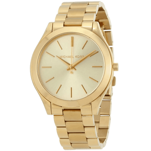 Michael Kors MK3179 Slim Runway Gold Dial Ladies Watch — view 3