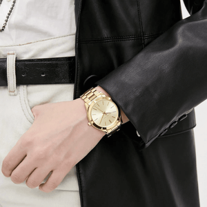 Michael Kors MK3179 Slim Runway Gold Dial Ladies Watch — view 8