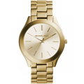 Michael Kors MK3179 Slim Runway Gold Dial Ladies Watch