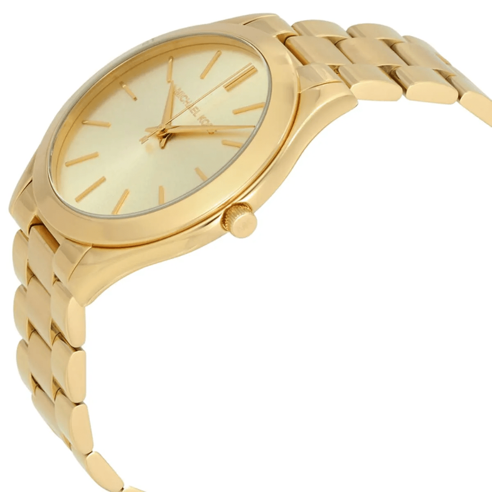 Michael Kors MK3179 Slim Runway Gold Dial Ladies Watch — view 5