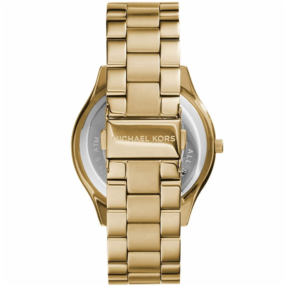Michael Kors MK3179 Slim Runway Gold Dial Ladies Watch — view 2