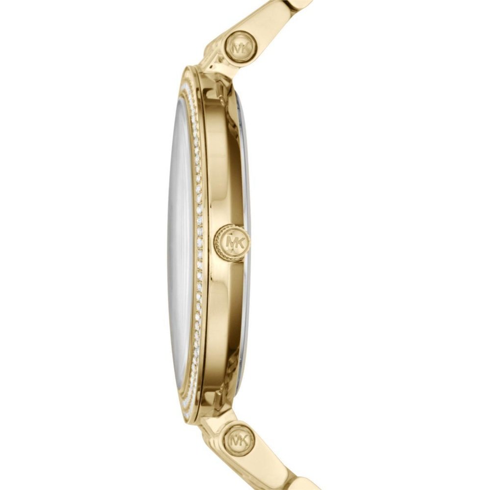 Michael Kors MK3191 Darci Glitz Gold Dial Pave Bezel Crystal Women's Watch — view 3