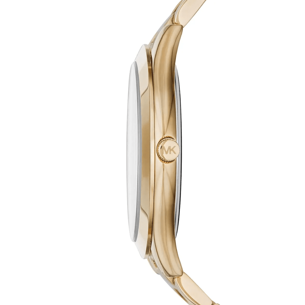Michael Kors MK3435 Slim Runway Green Dial Gold-Tone Ladies Watch — view 5