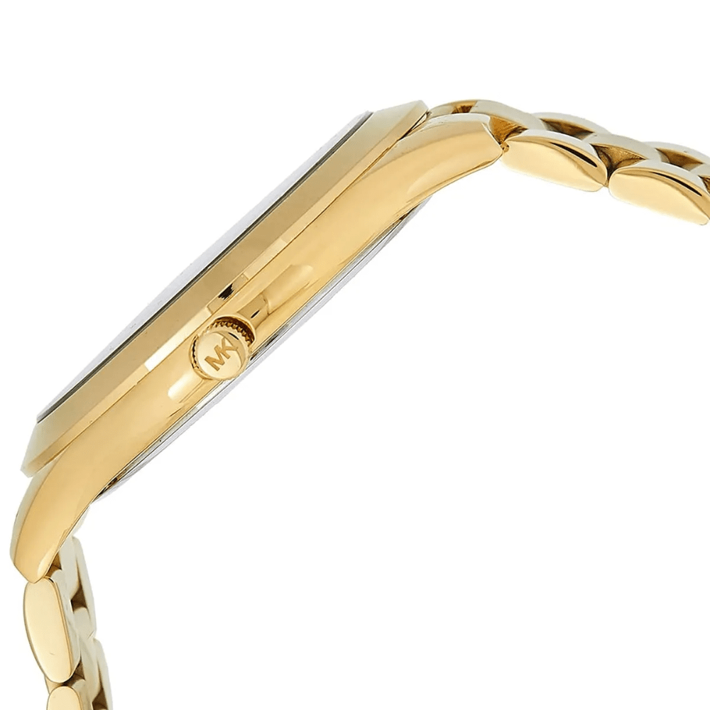Michael Kors MK3435 Slim Runway Green Dial Gold-Tone Ladies Watch — view 4