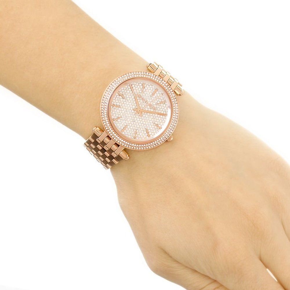 Michael Kors MK3439 Ladies Watch Darci Rose Gold Pave — view 4