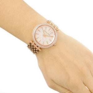 Michael Kors MK3439 Ladies Watch Darci Rose Gold Pave — view 4
