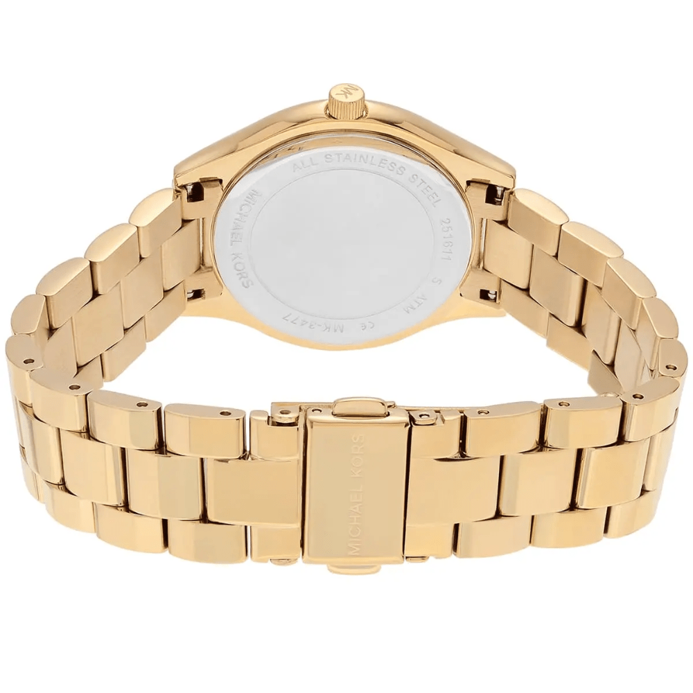 Michael Kors MK3477 Slim Runway Gold Dial Ladies Watch — view 2