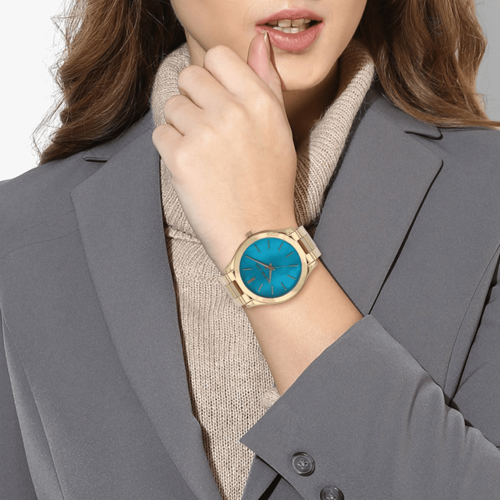 Michael Kors MK3492 Slim Runway Blue Dial Ladies Watch — view 6