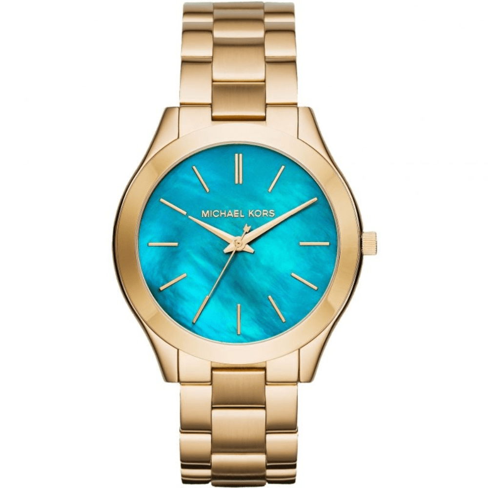 Michael Kors MK3492 Slim Runway Blue Dial Ladies Watch