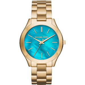 Michael Kors MK3492 Slim Runway Blue Dial Ladies Watch