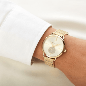 Michael Kors MK3639 Portia Gold Dial Ladies Watch — view 6