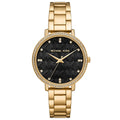 Michael Kors MK4593 Pyper Black MK Patterned Ladies Watch