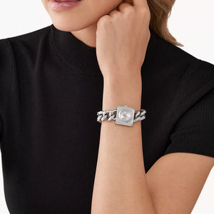 Michael Kors MK4718 Chain Lock Stainless Steel Watch Ladies Watch — view 4