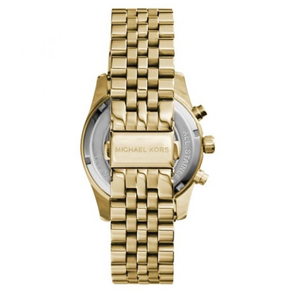 Michael Kors MK5556 Lexington Chronograph Champagne Dial Gold Pvd Ladies Watch — view 3