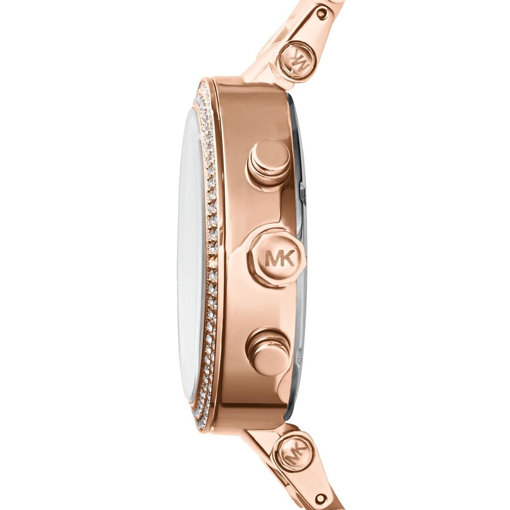 Michael Kors MK5896 Parker Chronograph Ladies Watch Rose Gold — view 3