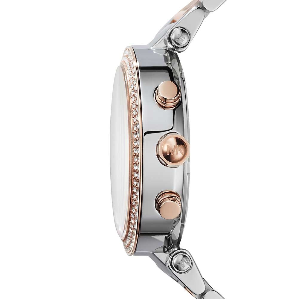Michael Kors MK6141 Parker Ladies Glitzy Two Tone Watch — view 3