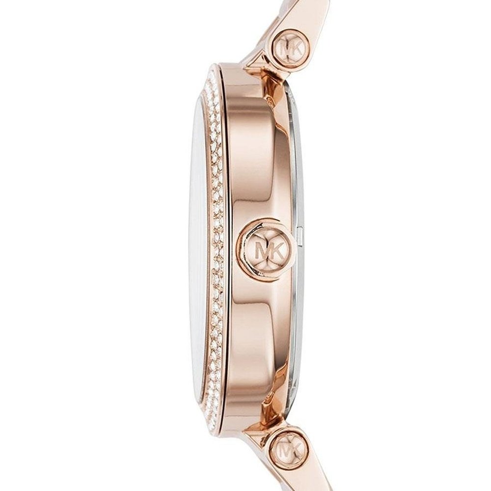 Michael Kors MK6176 Parker Crystal Pave Logo Dial Ladies 39mm Watch — view 2