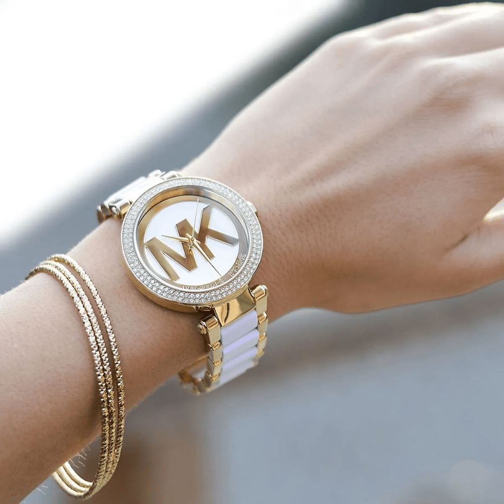 Michael Kors MK6313 Parker White Dial Ladies Watch — view 6