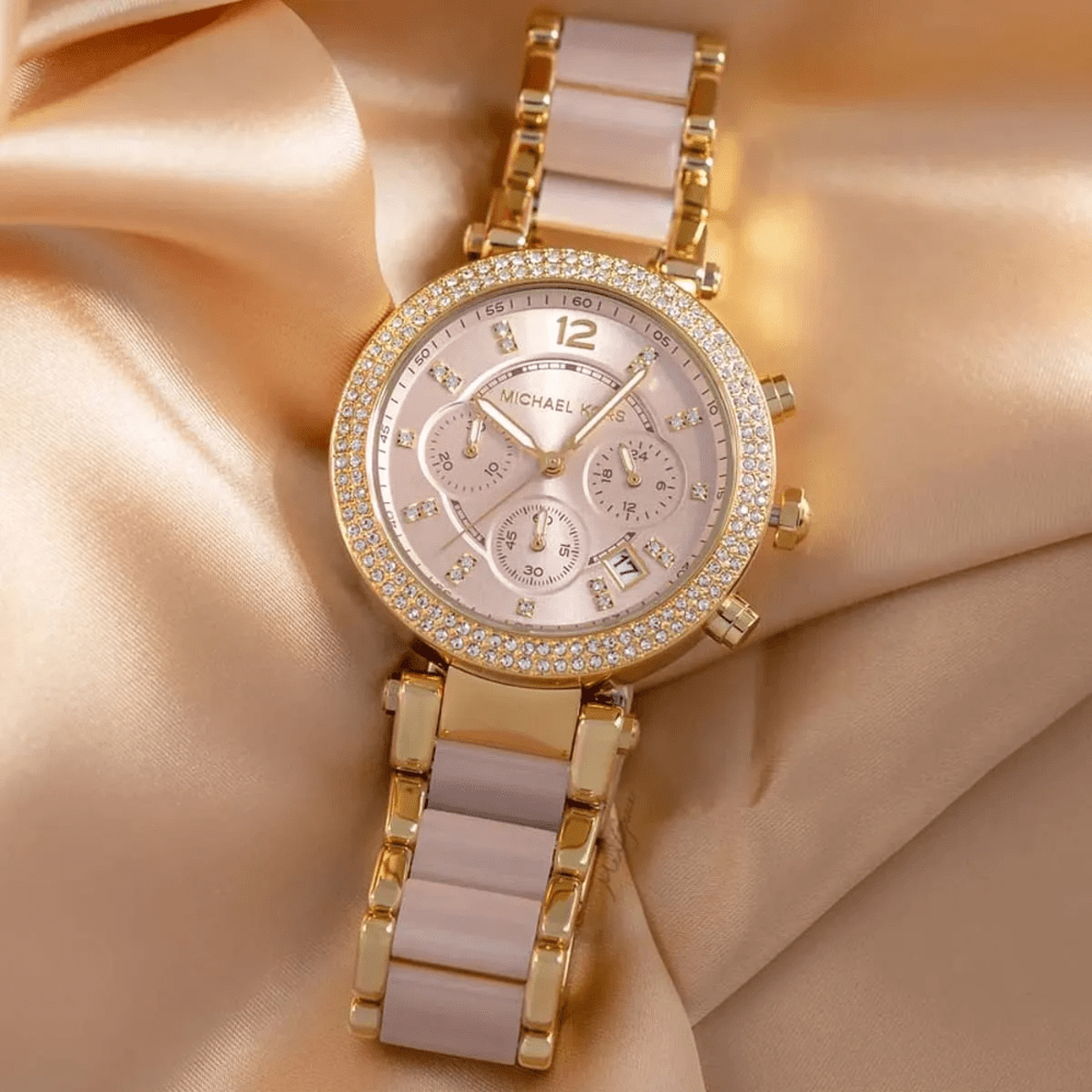 Michael Kors MK6326 Parker Pink Dial Ladies Watch — view 7