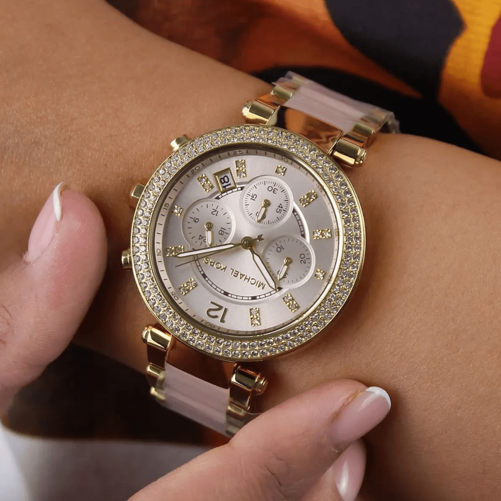 Michael Kors MK6326 Parker Pink Dial Ladies Watch — view 8