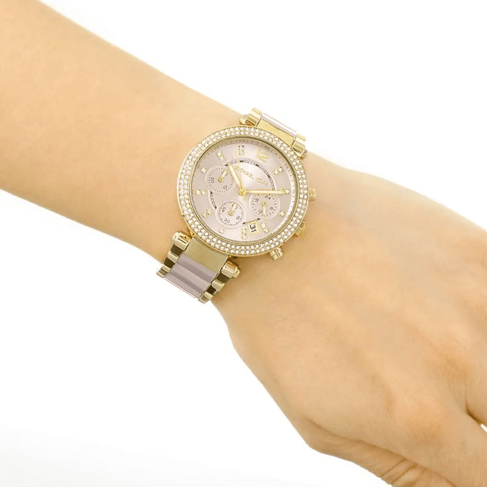 Michael Kors MK6326 Parker Pink Dial Ladies Watch — view 6