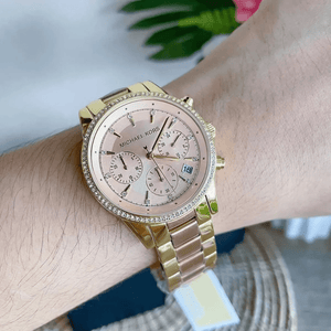 Michael Kors MK6475 Ritz Two Tone Chronograph Ladies Watch — view 6