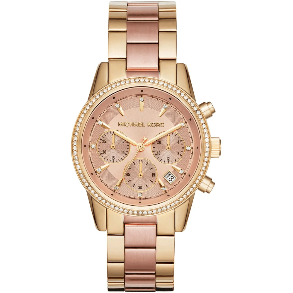 Michael Kors MK6475 Ritz Two Tone Chronograph Ladies Watch